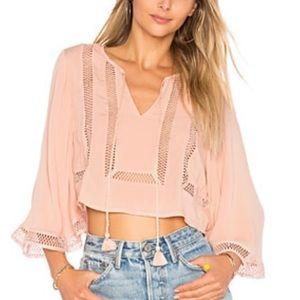 Ale By Alessandra Cropped Flowy Top - XS